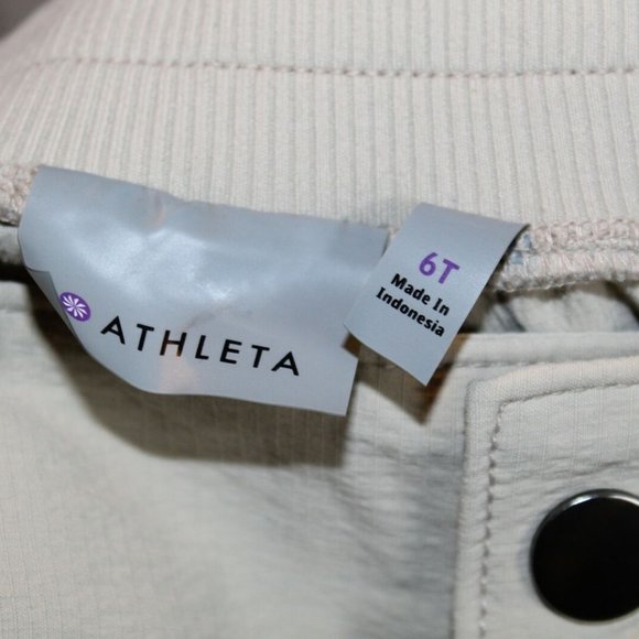 Athleta Nylon Athletic Jogger Pants Beige HW7955 - Picture 3 of 4